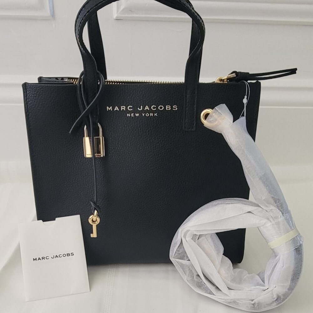 NEW Marc Jacobs Grind Black Women Leather Handbag, Small (never used!)